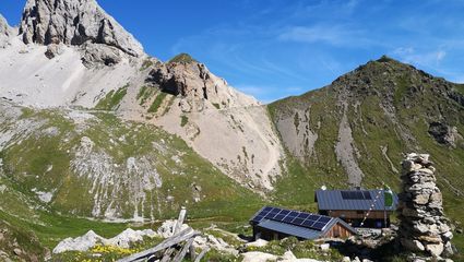 Filmoor-Standschützenhütte auf 2.350 Meter mit Übernachtungsmöglichkeiten