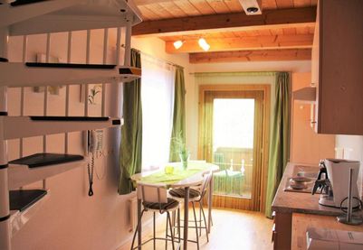 Gästehaus Schlossnerhof*** Appartement Wetterkreuz, Wohnzimmer, Küche | Virgen in Osttirol