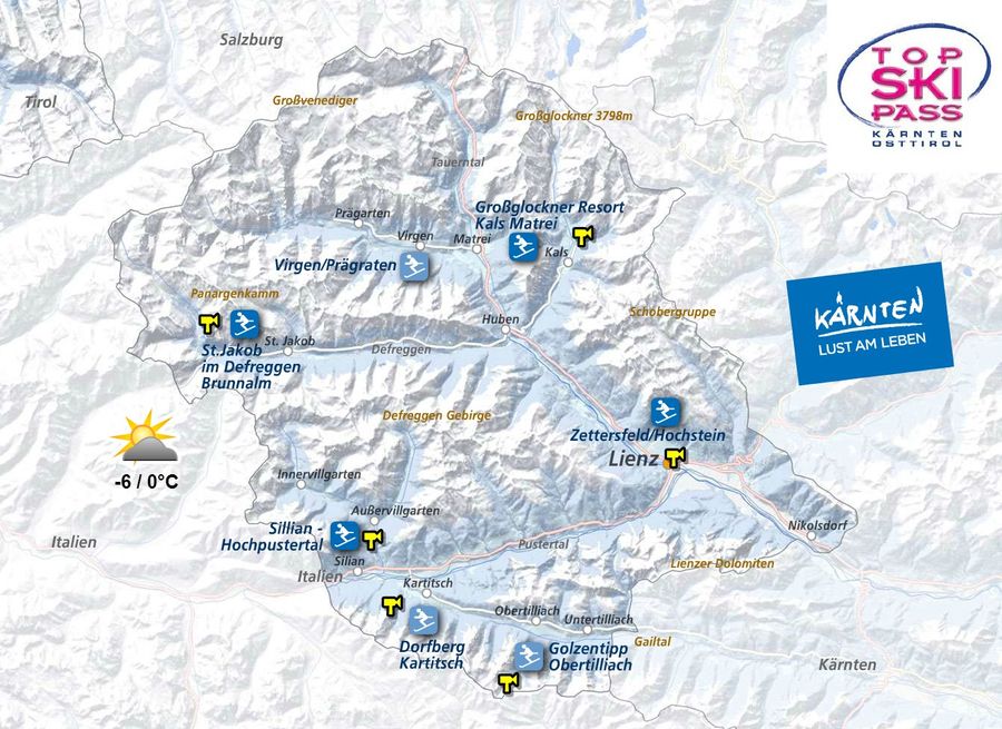 TopSkiPass Kärnten Osttirol - Liftkarte